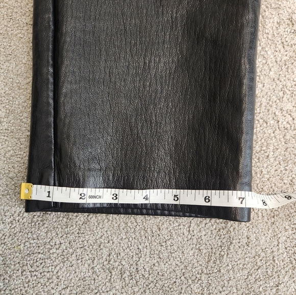 Aritzia Wilfred Melina Black Vegan Leather Pants Dark Academia Preppy Size 8 - Picture 6 of 15
